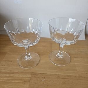 Vintage Crystal Sherbet Glasses Versailles pattern by Cristal d'Arques-Durand